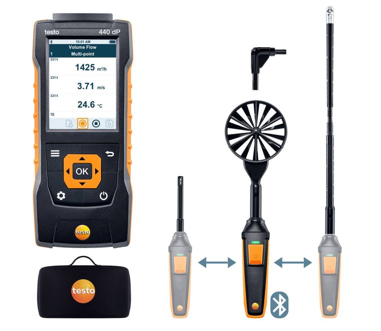 Thiết bị cảm biến chất lượng không khí Testo 440