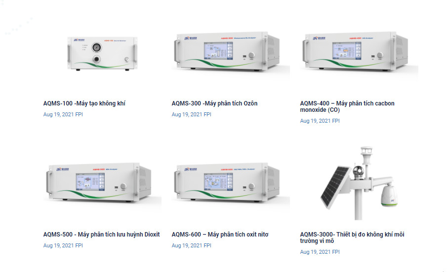 Thiết bị quan trắc khí thải chính hãng FPI tại MTG